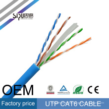 SIPU factory price cat6 network cable high quality 0.56 bare copper utp cat6 lan cable